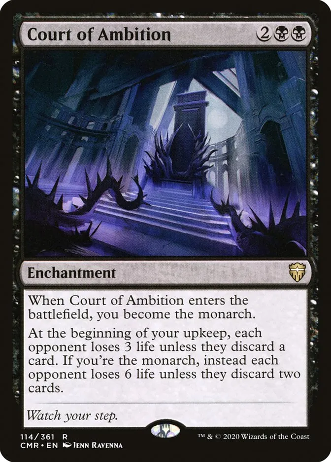2020 Commander Legends Court of Ambition #114 rare card image