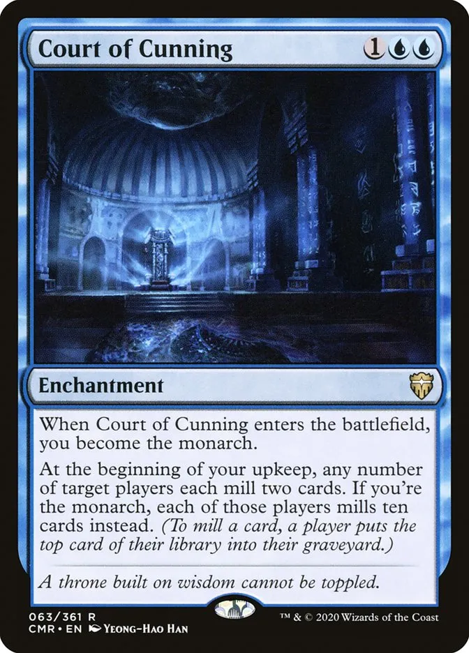 2020 Commander Legends Court of Cunning [Foil] rare #63 rare card image