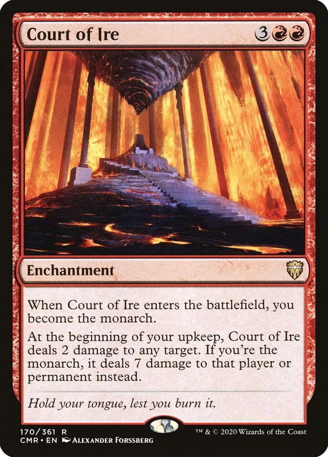 2020 Commander Legends Court of Ire #170 rare card image