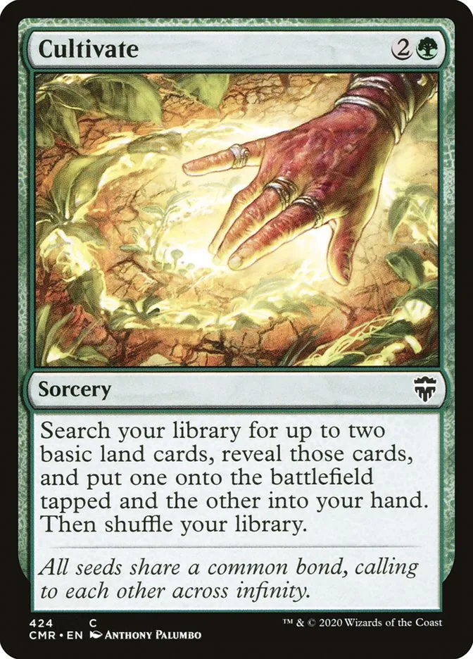 2020 Commander Legends Cultivate common #424 common card image