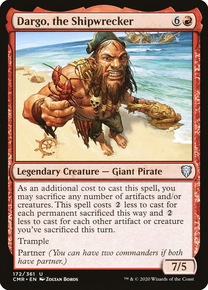 2020 Commander Legends Dargo, the Shipwrecker uncommon #172 uncommon card image