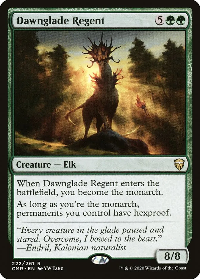 2020 Commander Legends Dawnglade Regent #222 rare card image