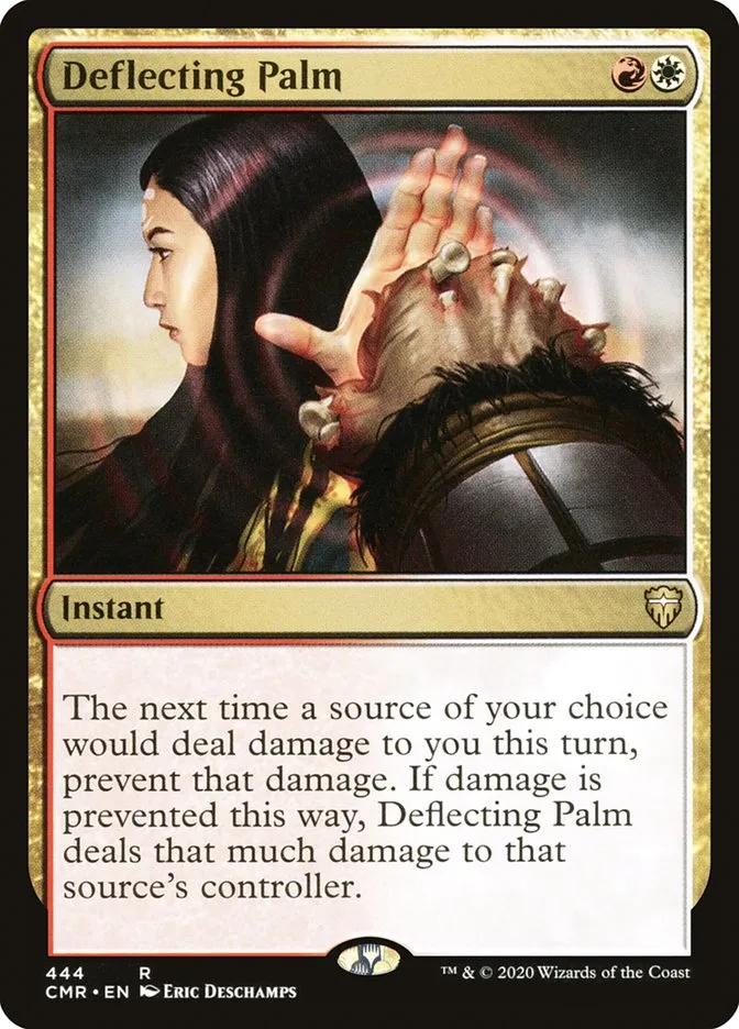 2020 Commander Legends Deflecting Palm rare #444 rare card image