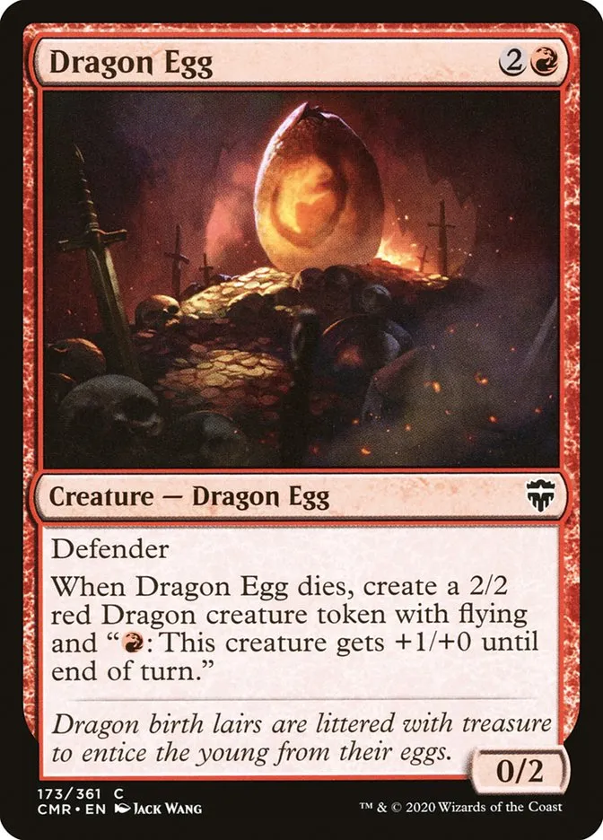 2020 Commander Legends Dragon Egg common #173 common card image