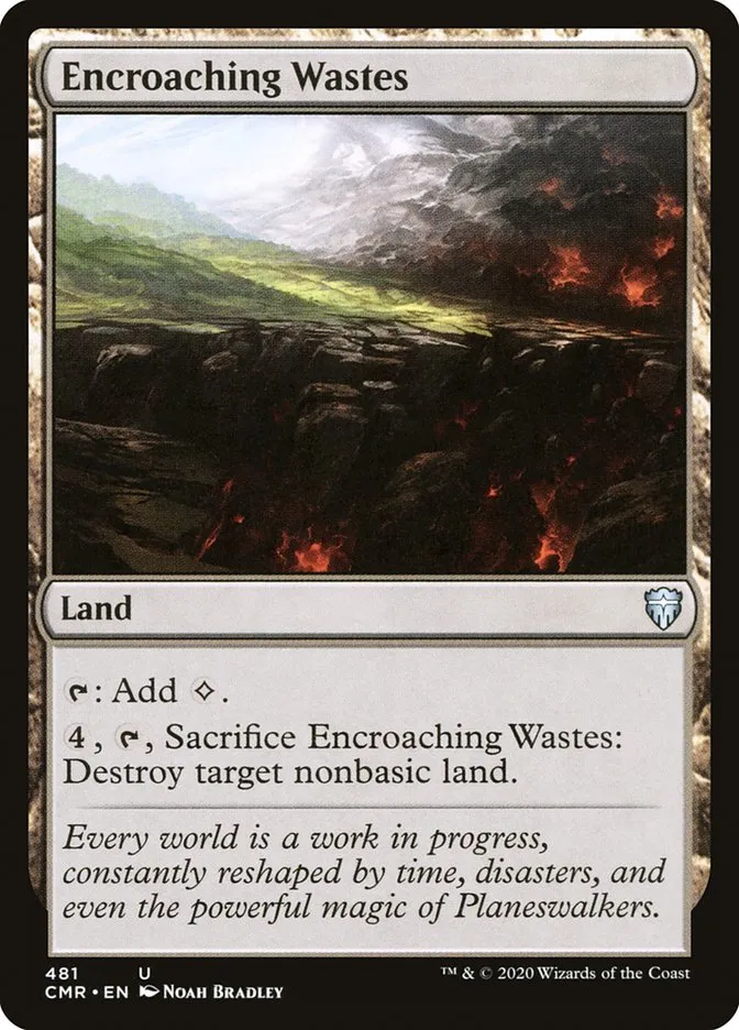2020 Commander Legends Encroaching Wastes #481 uncommon card image