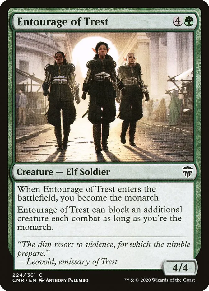 2020 Commander Legends Entourage of Trest #224 common card image