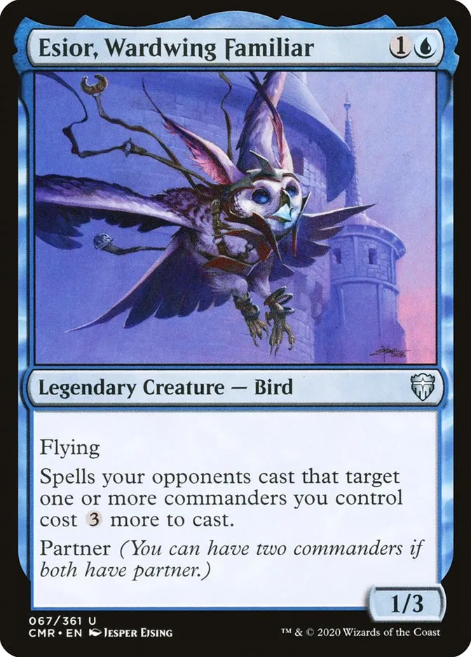 2020 Commander Legends Esior, Wardwing Familiar [Foil] uncommon #67 uncommon card image
