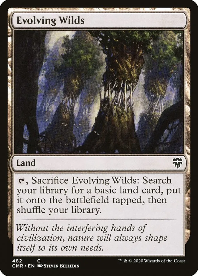 2020 Commander Legends Evolving Wilds [Foil] common #482 common card image