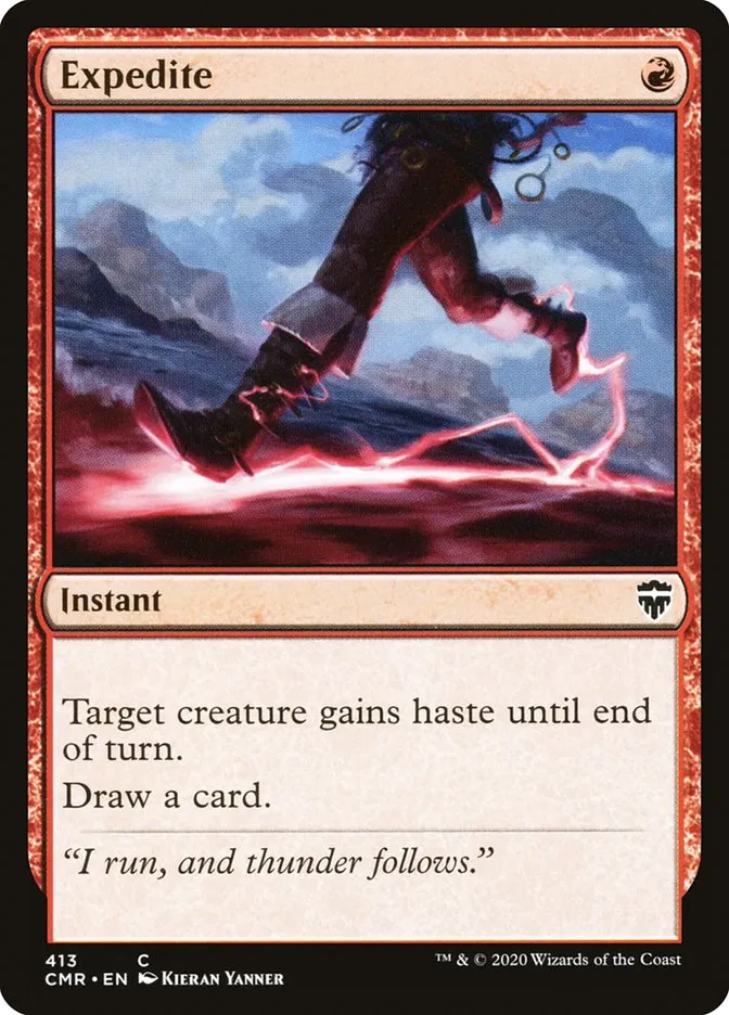 2020 Commander Legends Expedite [Foil] common #413 common card image
