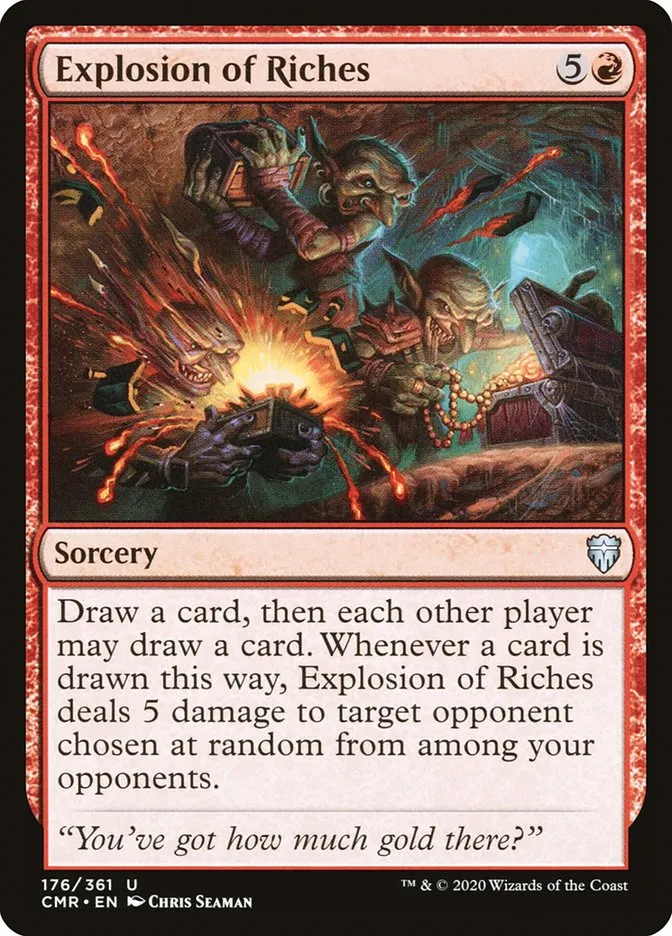 2020 Commander Legends Explosion of Riches #176 uncommon card image