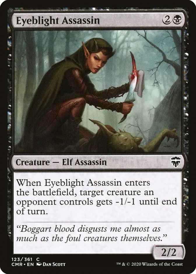 2020 Commander Legends Eyeblight Assassin common #123 common card image