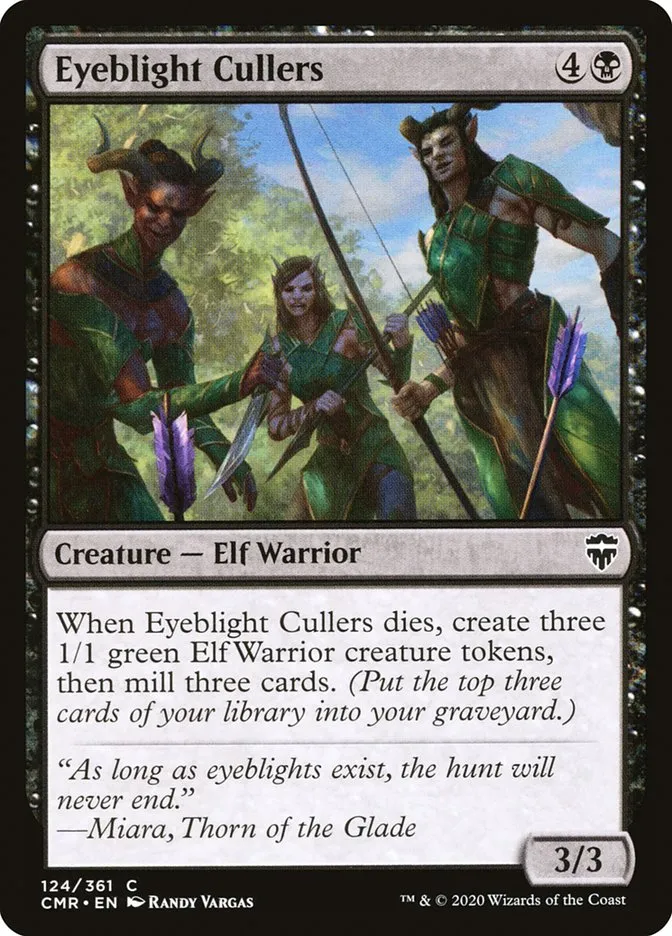 2020 Commander Legends Eyeblight Cullers [Foil] common #124 common card image