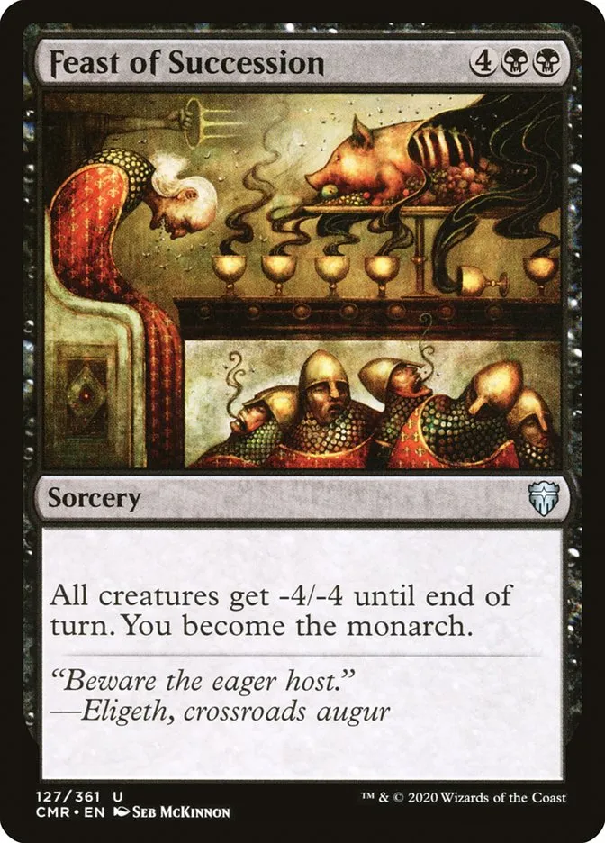 2020 Commander Legends Feast of Succession #127 uncommon card image