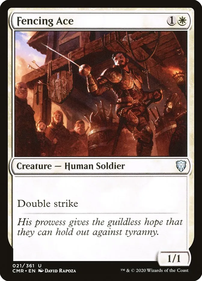 2020 Commander Legends Fencing Ace uncommon #21 uncommon card image
