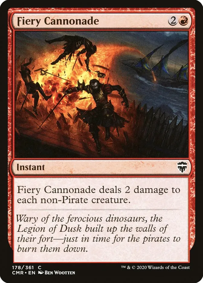 2020 Commander Legends Fiery Cannonade common #178 common card image