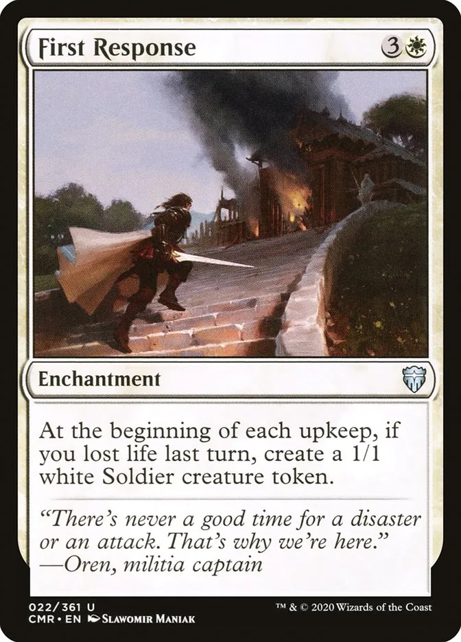 2020 Commander Legends First Response uncommon #22 uncommon card image