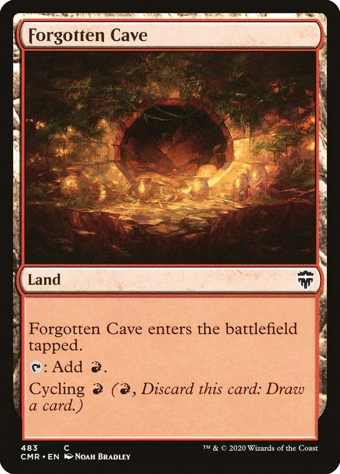 2020 Commander Legends Forgotten Cave common #483 common card image