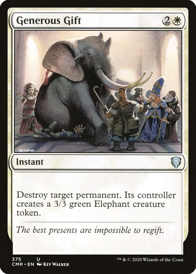 2020 Commander Legends Generous Gift uncommon #375 uncommon card image