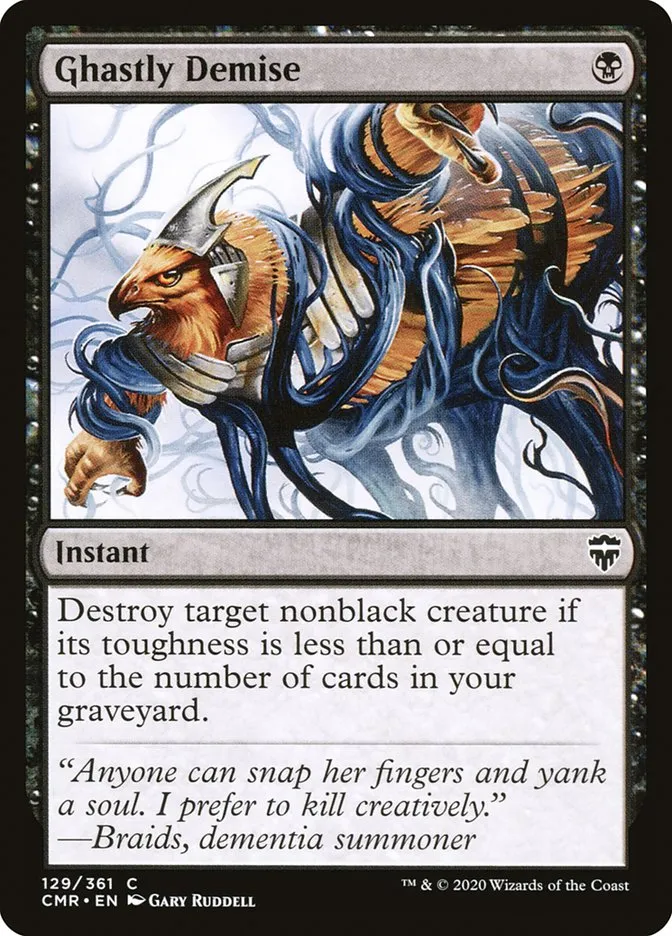 2020 Commander Legends Ghastly Demise #129 common card image
