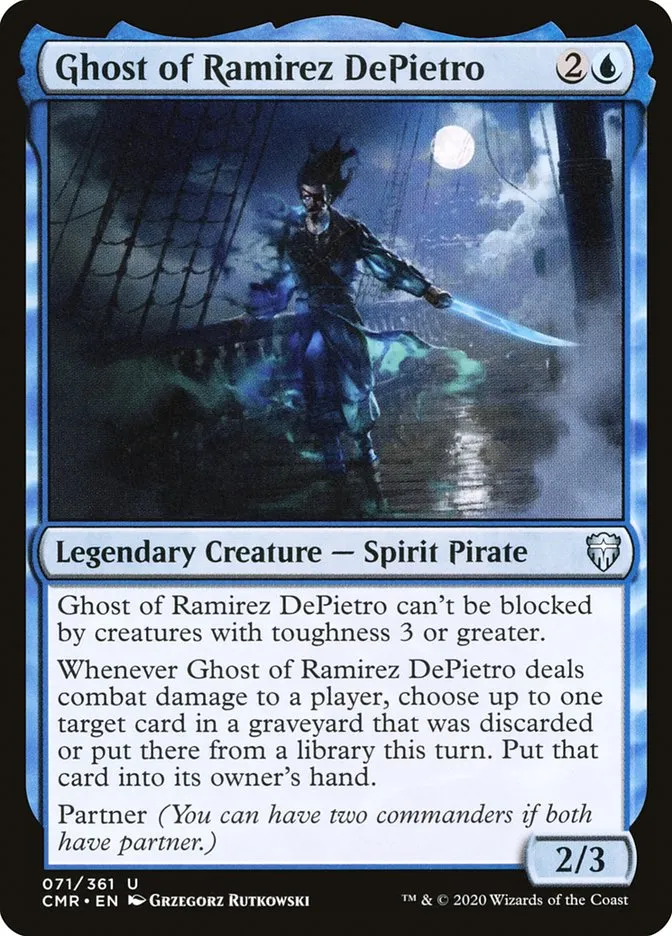 2020 Commander Legends Ghost of Ramirez DePietro [Foil] uncommon #71 uncommon card image