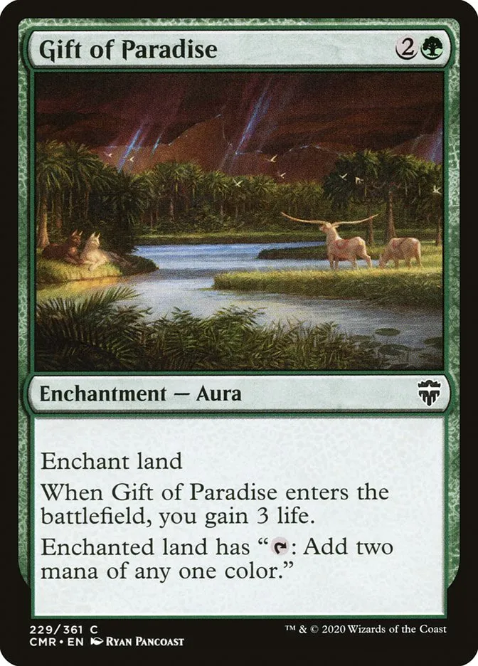 2020 Commander Legends Gift of Paradise #229 common card image