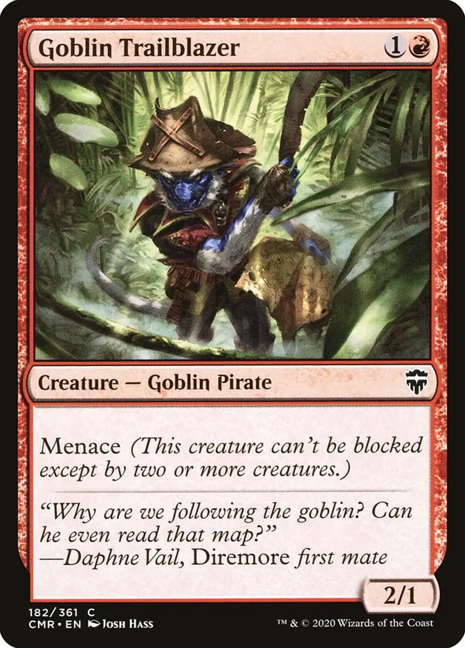 2020 Commander Legends Goblin Trailblazer [Foil] common #182 common card image