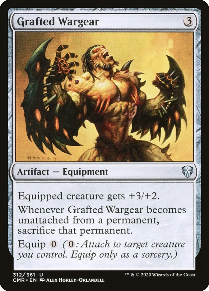 2020 Commander Legends Grafted Wargear #312 uncommon card image