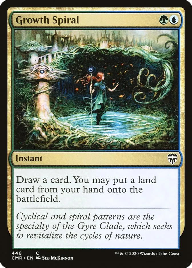 2020 Commander Legends Growth Spiral common #446 common card image