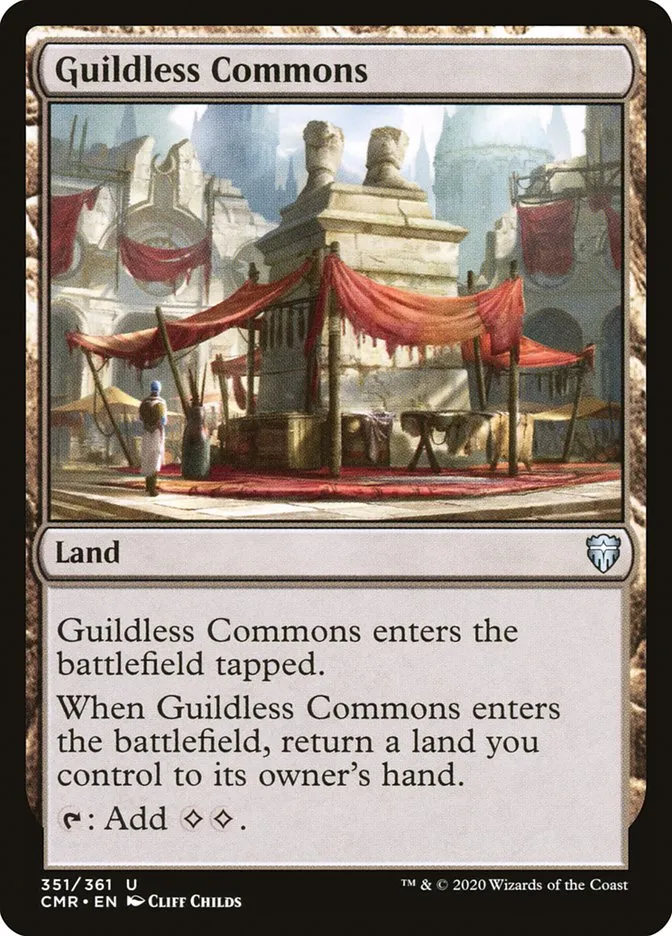 2020 Commander Legends Guildless Commons [Foil] uncommon #351 uncommon card image