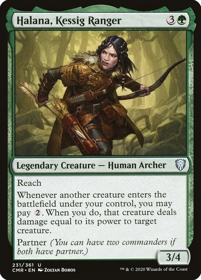 2020 Commander Legends Halana, Kessig Ranger #231 uncommon card image