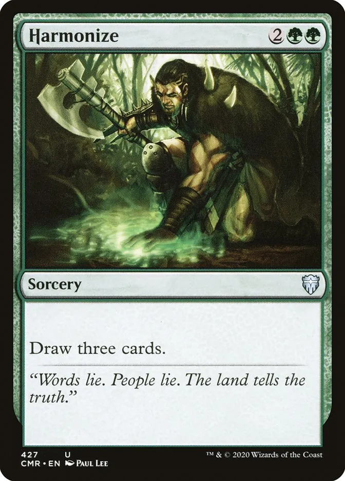 2020 Commander Legends Harmonize uncommon #427 uncommon card image