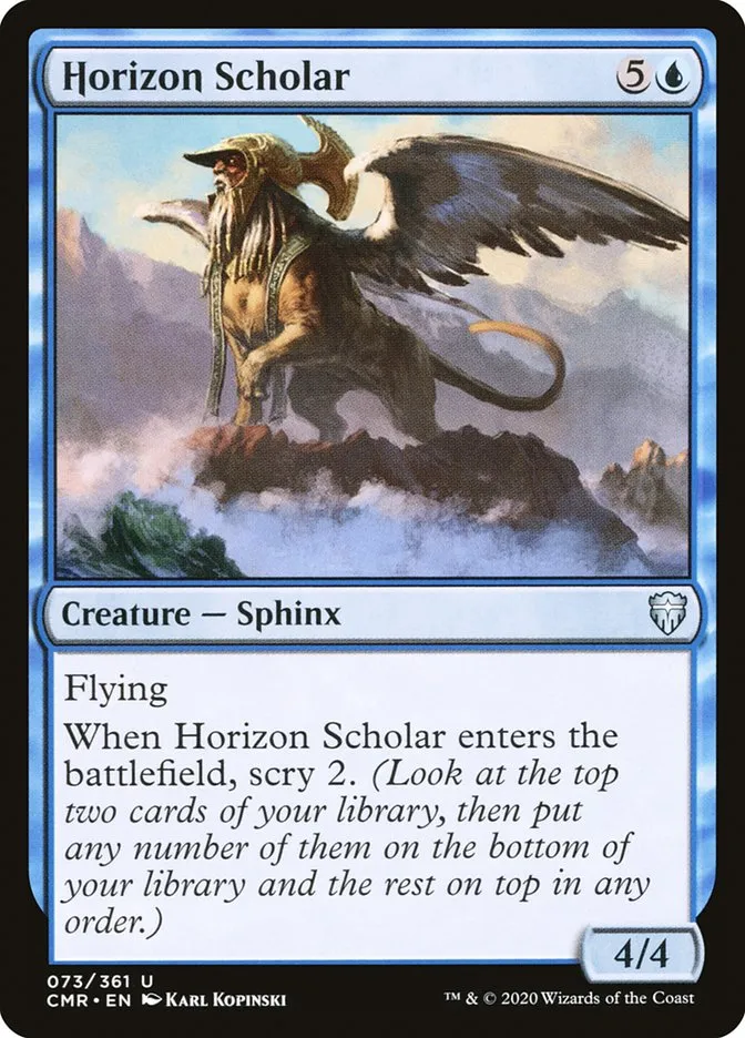 2020 Commander Legends Horizon Scholar [Foil] uncommon #73 uncommon card image