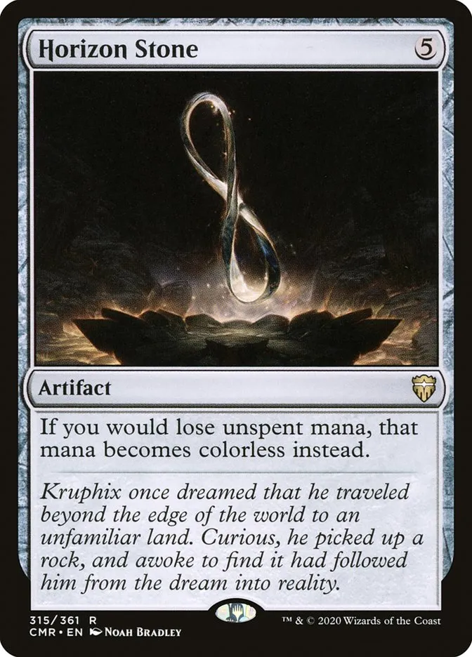 2020 Commander Legends Horizon Stone [Extended Art] rare #315 rare card image