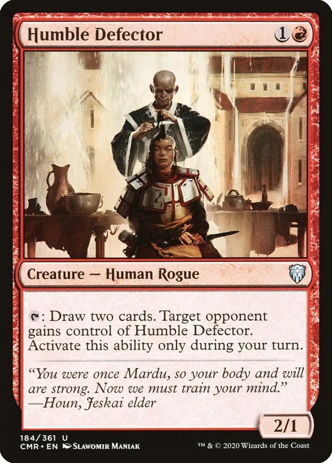 2020 Commander Legends Humble Defector [Foil] uncommon #184 uncommon card image