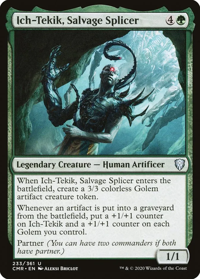 2020 Commander Legends Ich-Tekik, Salvage Splicer #233 uncommon card image