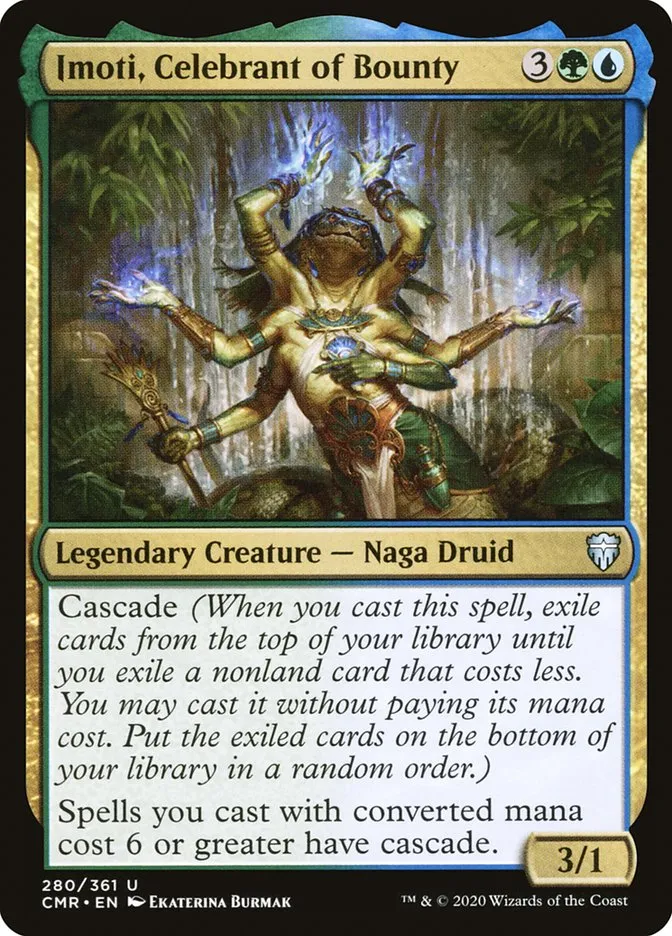 2020 Commander Legends Imoti, Celebrant of Bounty #280 uncommon card image