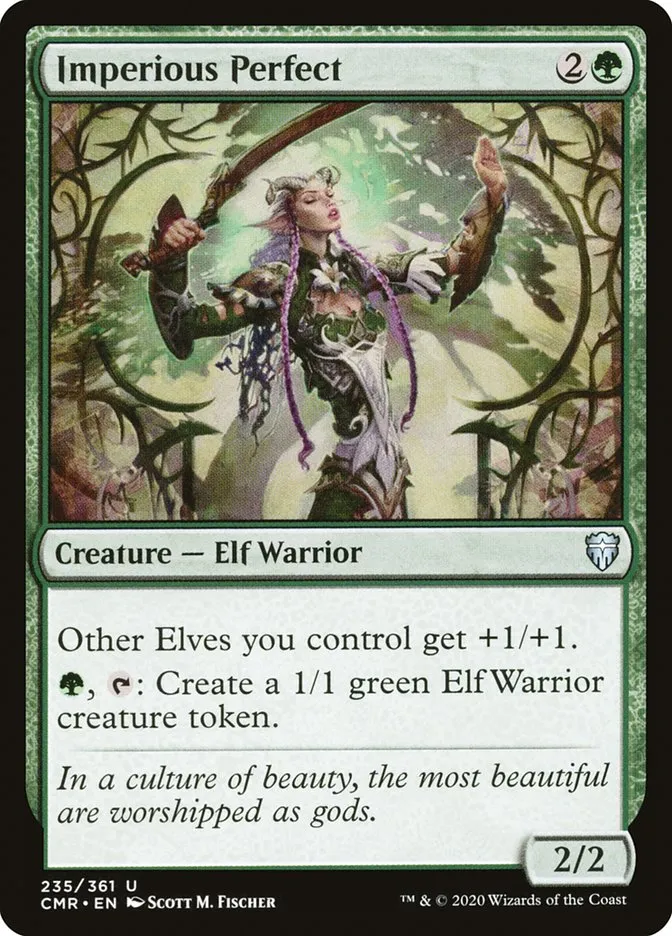 2020 Commander Legends Imperious Perfect uncommon #235 uncommon card image