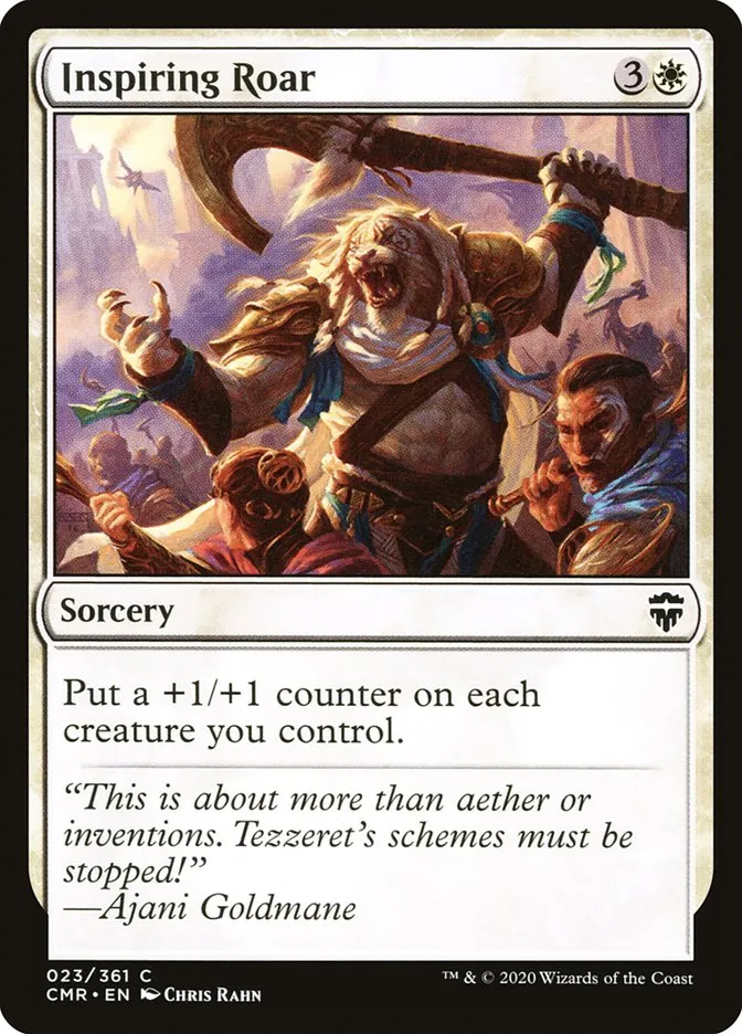 2020 Commander Legends Inspiring Roar common #23 common card image