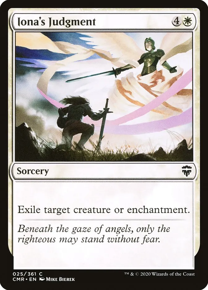2020 Commander Legends Iona's Judgment common #25 common card image
