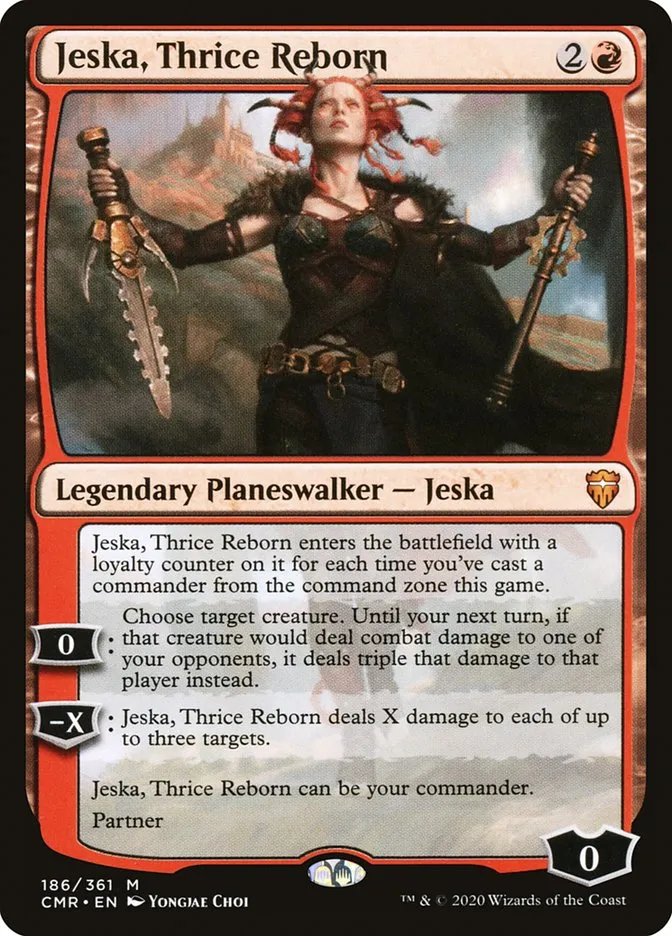 2020 Commander Legends Jeska, Thrice Reborn mythic #186 mythic card image