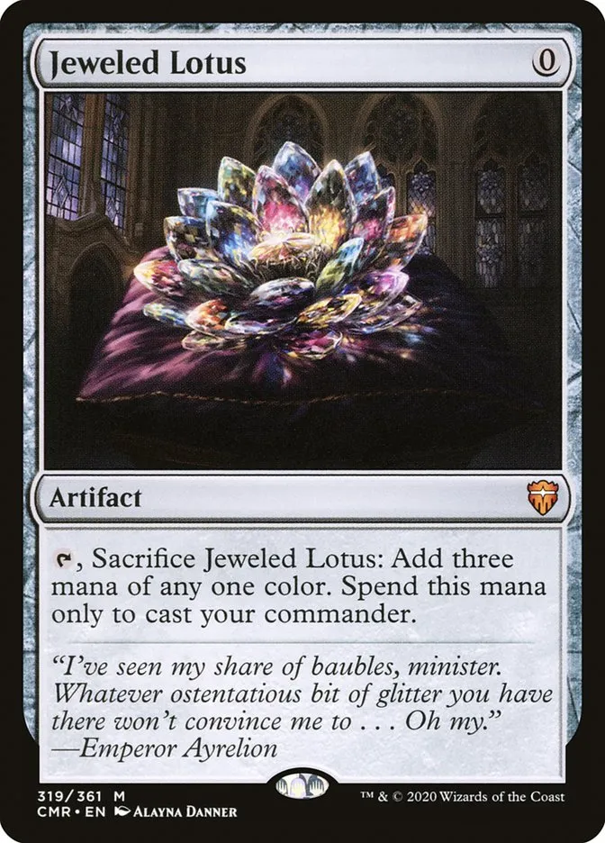 2020 Commander Legends Jeweled Lotus [Foil] mythic #319 mythic card image
