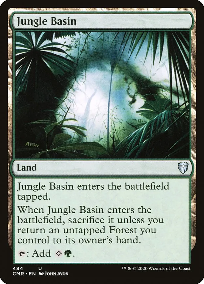 2020 Commander Legends Jungle Basin uncommon #484 uncommon card image