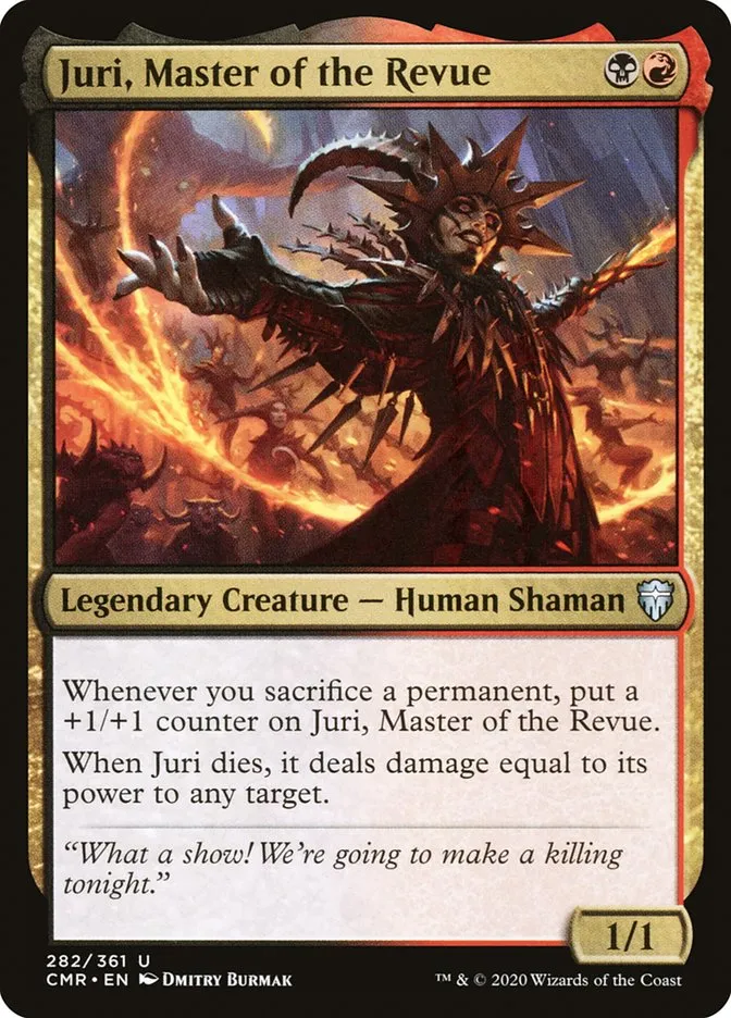 2020 Commander Legends Juri, Master of the Revue #282 uncommon card image