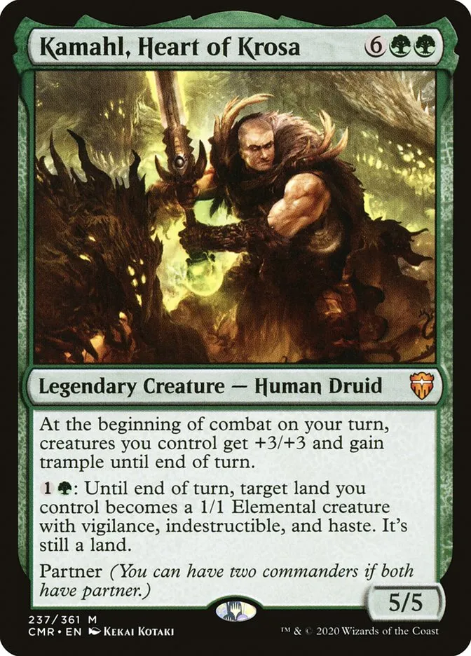 2020 Commander Legends Kamahl, Heart of Krosa mythic #237 mythic card image