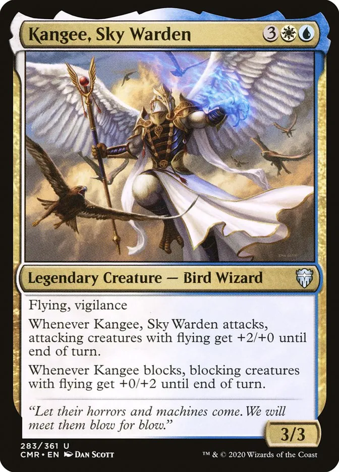 2020 Commander Legends Kangee, Sky Warden #283 uncommon card image