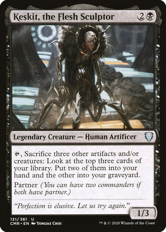 2020 Commander Legends Keskit, the Flesh Sculptor #131 uncommon card image