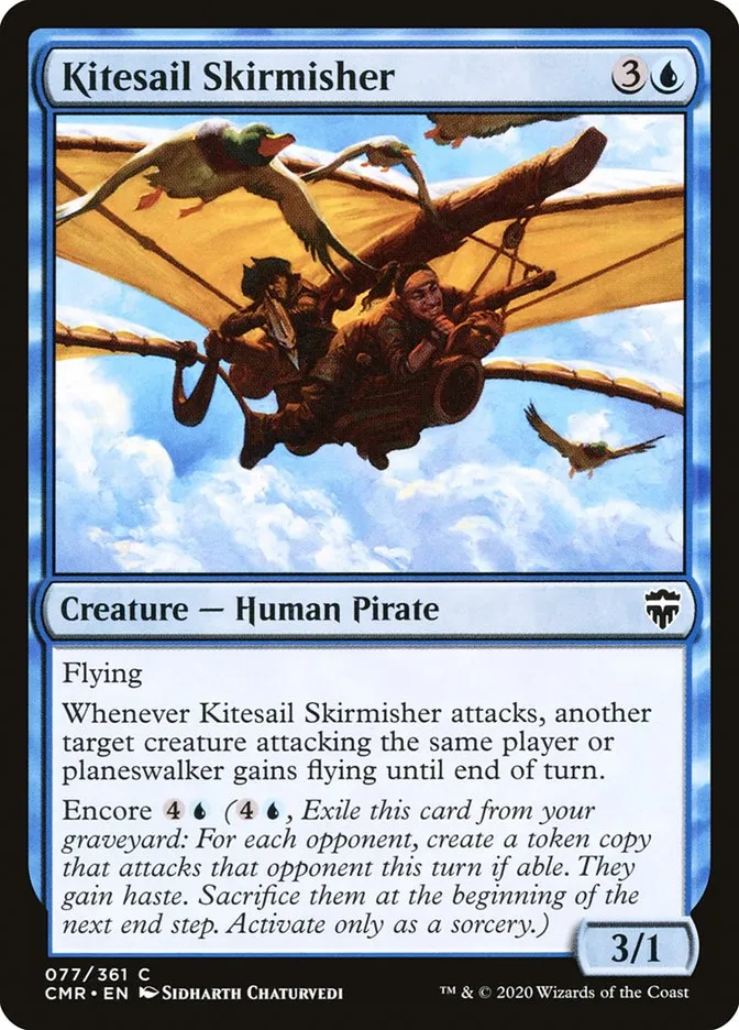 2020 Commander Legends Kitesail Skirmisher [Foil] common #77 common card image