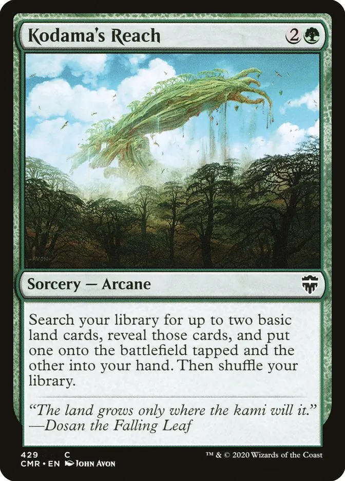 2020 Commander Legends Kodama's Reach common #429 common card image