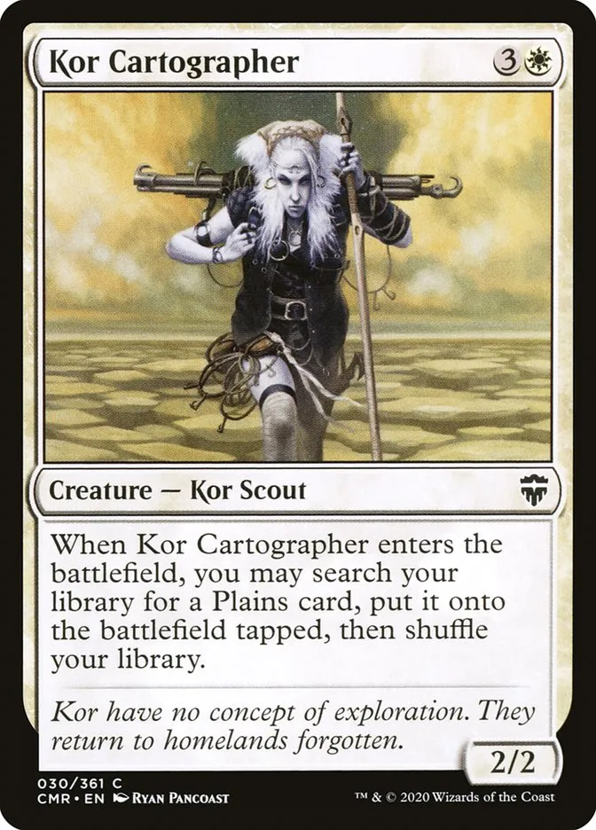 2020 Commander Legends Kor Cartographer #30 common card image