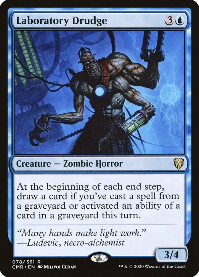 2020 Commander Legends Laboratory Drudge [Foil] rare #78 rare card image
